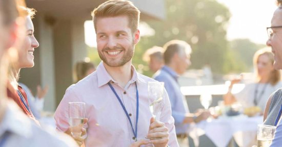 event attendees enjoying tradition of welcome reception